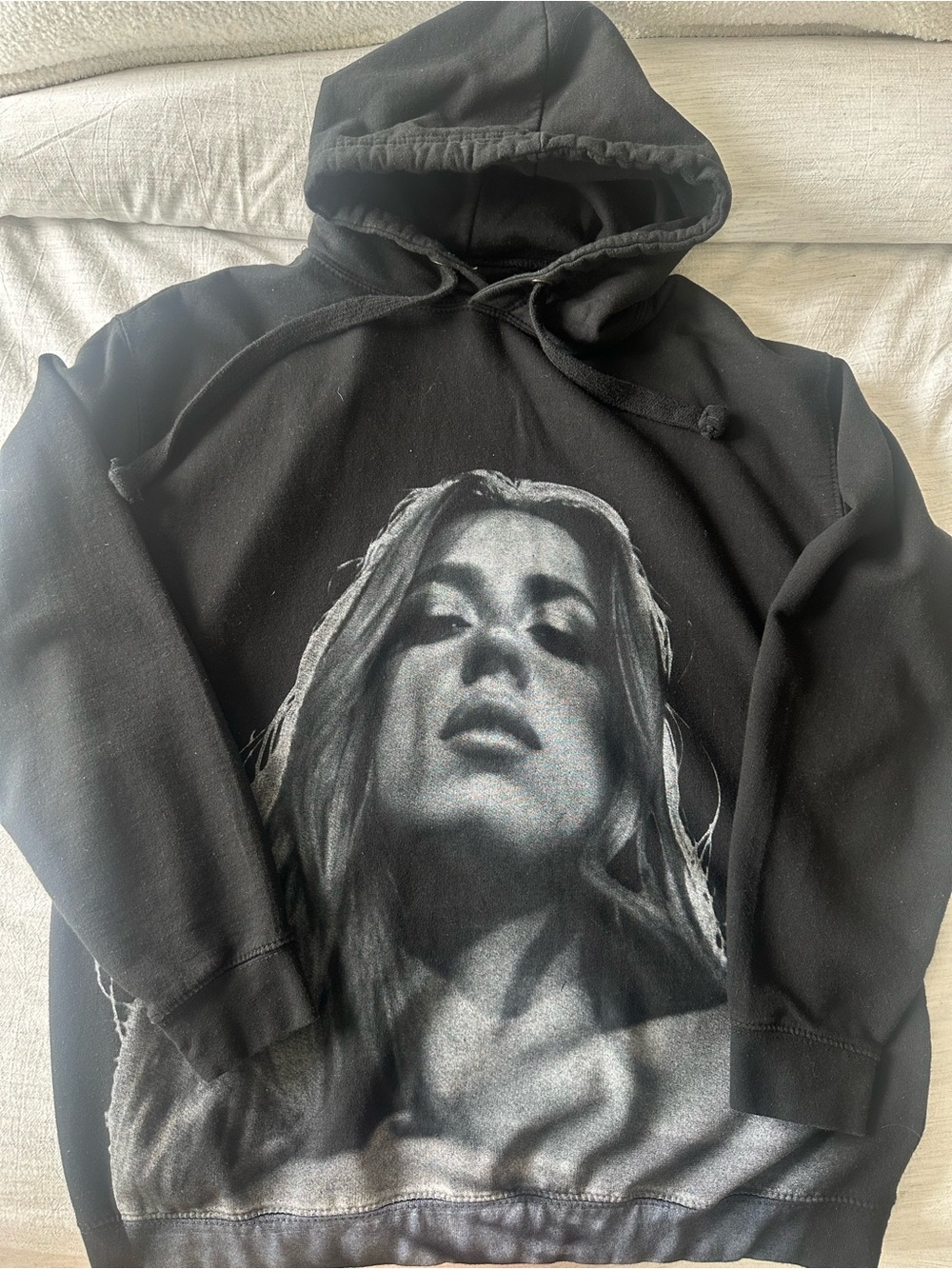 Tate McRae Miss Possessive Tour Merch Black Graphic Hoodie Oversized Sweatshirt